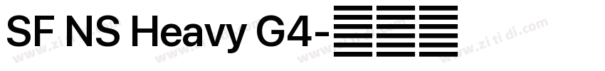SF NS Heavy G4字体转换 SF NS Heavy G4字体转换